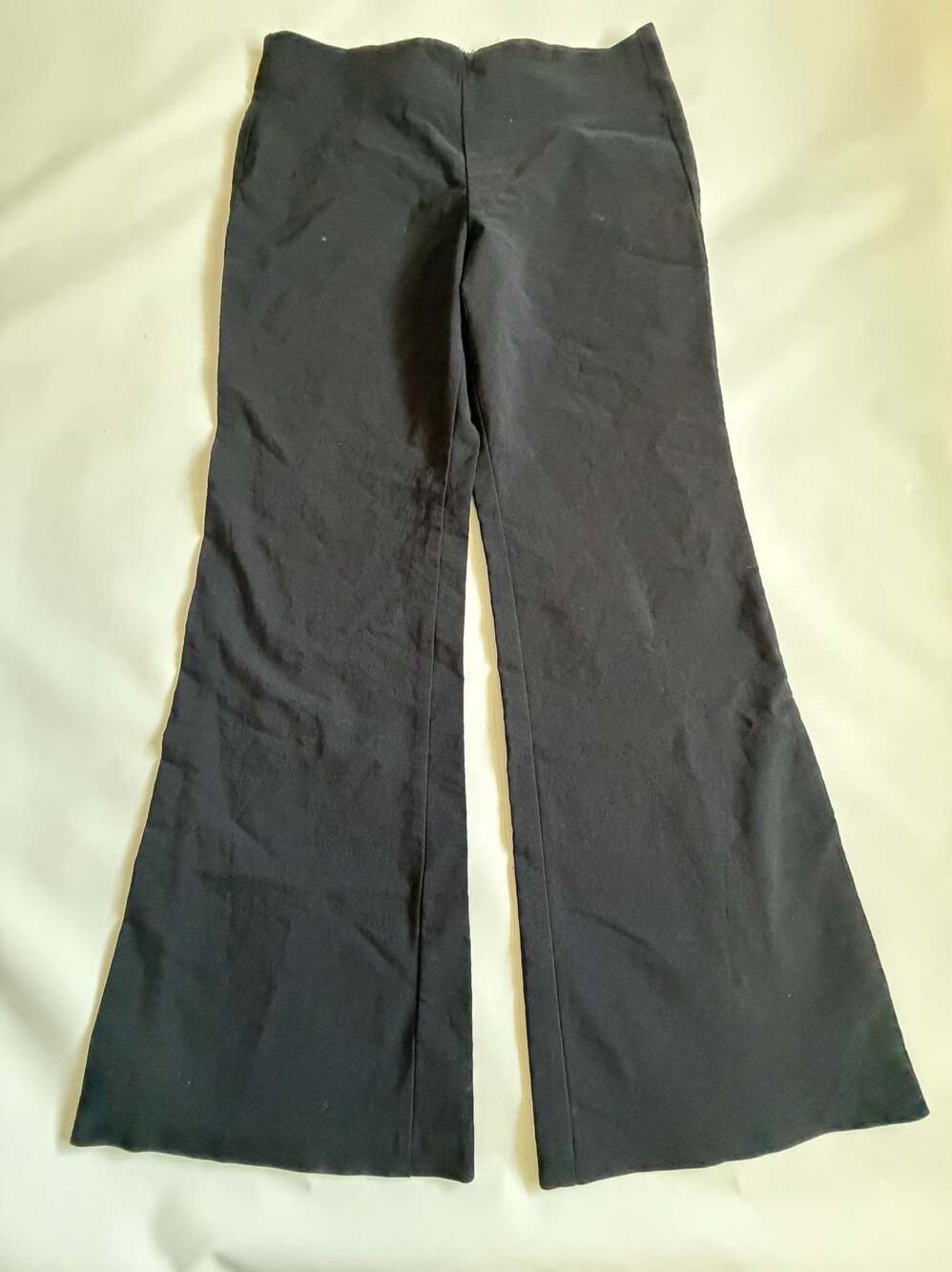 Wrapper Black Dress Pants Womens Workwear Wide Leg Pull On Stretch Slacks